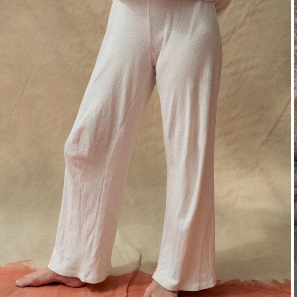 Sonderhaus Pointelle Pant Crema